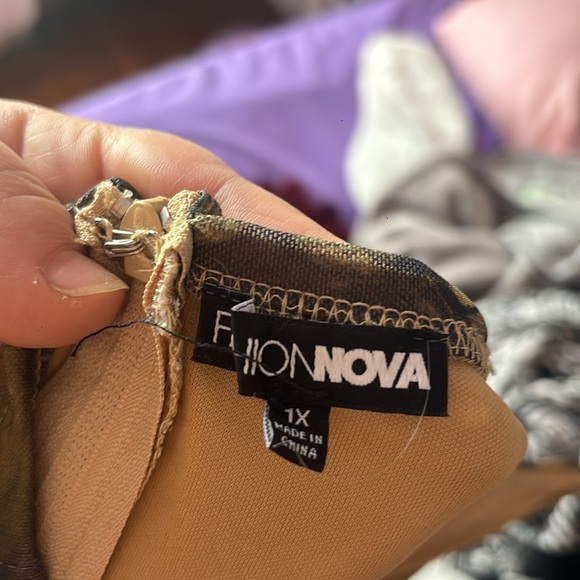 Amara Mesh Bodysuit Fashion Nova Size 1X Green - Picture 9 of 9